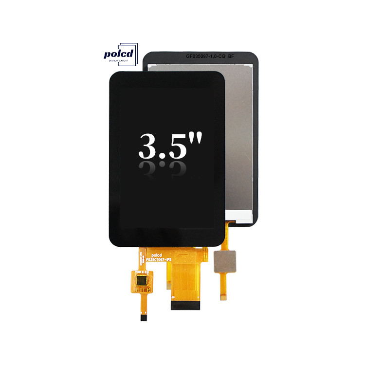 Polcd CTP 320x480 Risoluzione 30 pin 3,5 pollici TFT LCD touch screen Modulo 330 nit TN Display LCD in vetro