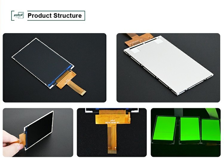 Polcd 3,5 pollici 320x480 Risoluzione 350nits Interfaccia Mipi ili9488 IC Modulo di visualizzazione LCD TFT di tipo verticale 3,5'