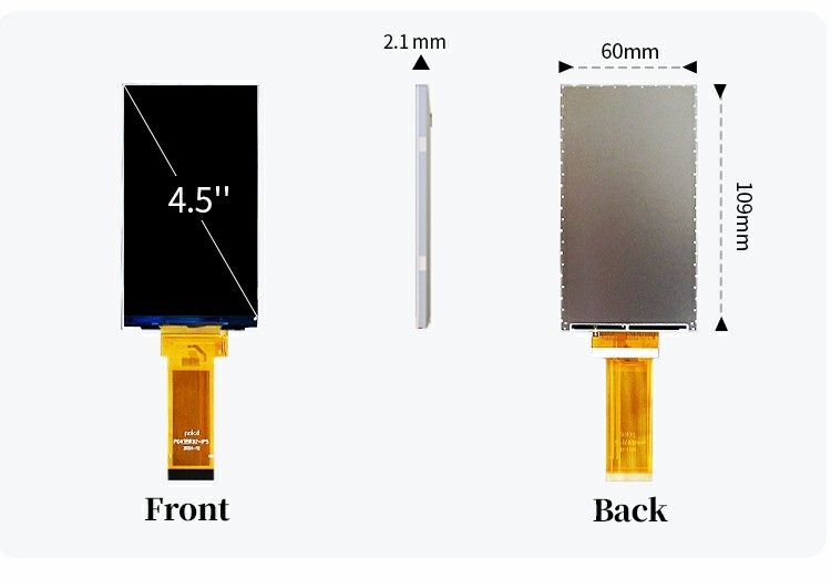 Polcd Rgb Interface pannelli di visualizzazione a colori da 4,5 pollici 480*854 Risoluzione 40 pin GC9503V Ic TFT LCD Modulo