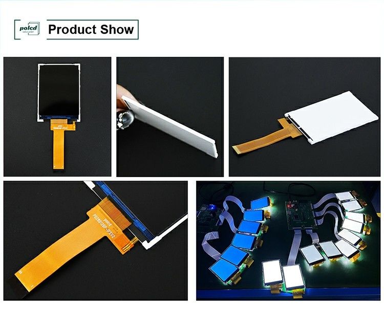 Polcd 2,8 pollici schermo LCD 240x320 MCU Interfaccia angolo di visione ampio TFT Modulo LCD riflettente con ST7789P3-G6