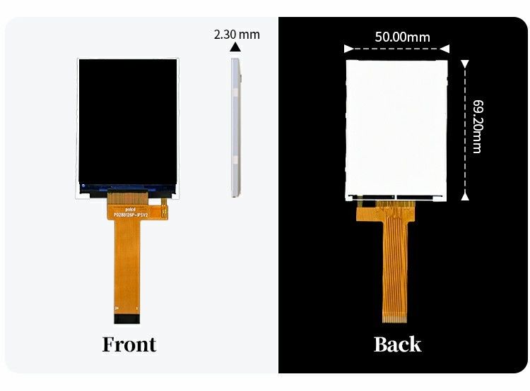 Polcd Piccolo LCD 2,8 pollici 240x320 Alta luminosità 900 nit Modulo LCD IPS Display 2,8'' TFT industriale
