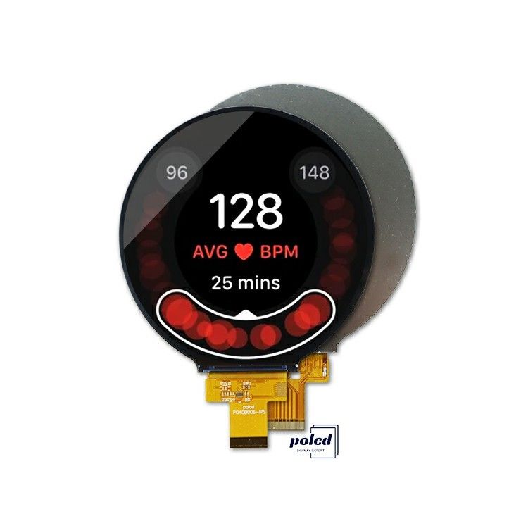 Polcd Piccole dimensioni Rotondo schermo LCD 4 pollici 720x720 pixel Interfaccia MIPI a 4 linee Display a colori