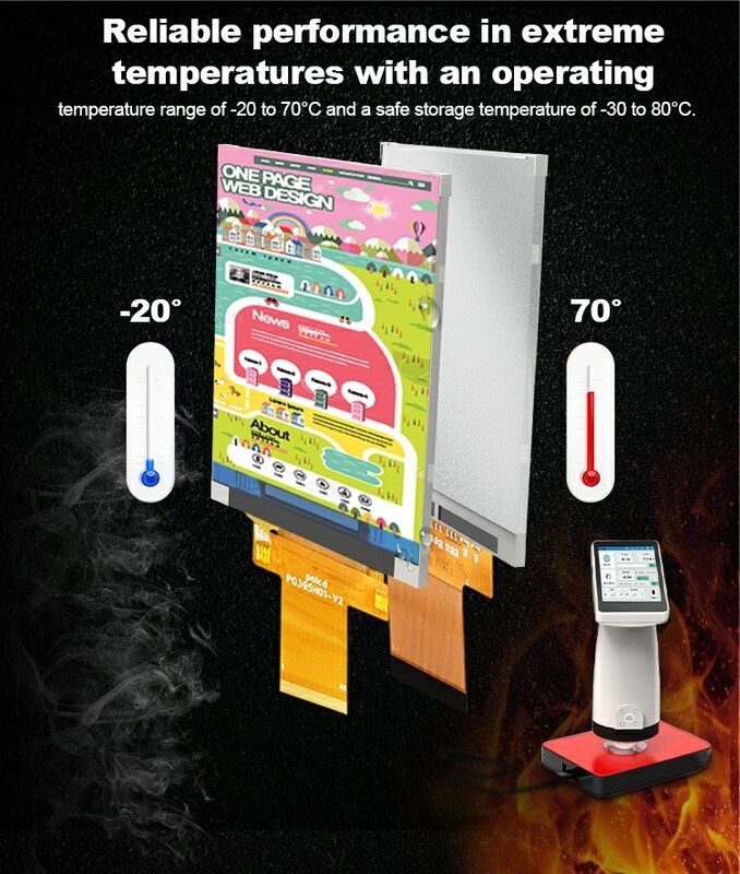 Polcd Custom 3,95 pollici 320x480 Ips Tft Lcd interfaccia RGB Modulo di visualizzazione a cristallo liquido con touch