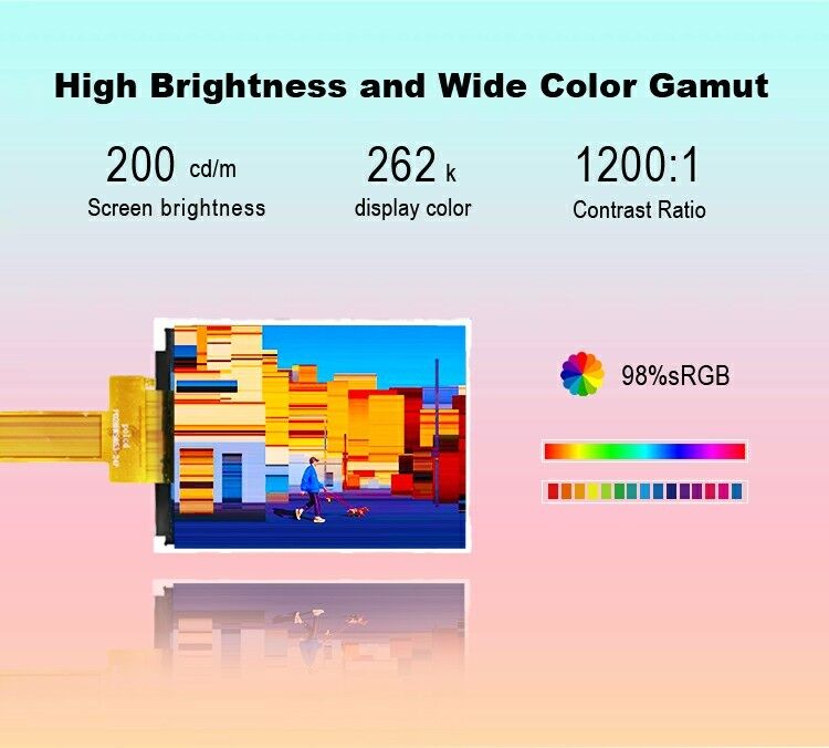Polcd 2,8 pollici TFT 240*320 Piccolo schermo a colori JD9853 Drive IC Spi interfaccia IPS TFT LCD Display