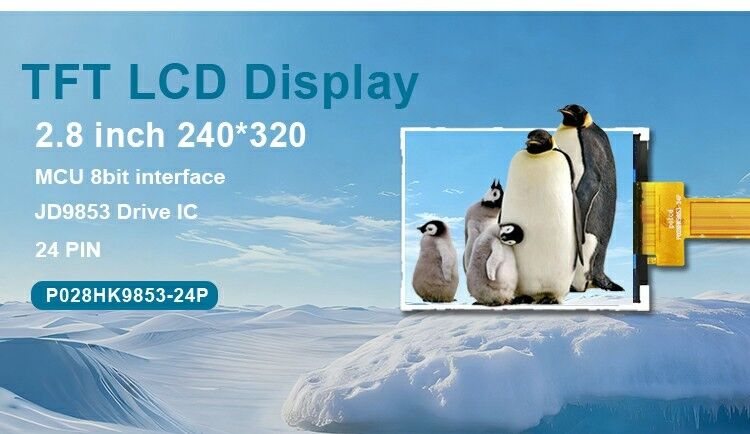 Polcd IPS Moduli 2.8' 240*320 Panel Spi interfaccia JD9853 IC Screen 2.8 Inch Tft LCD Display
