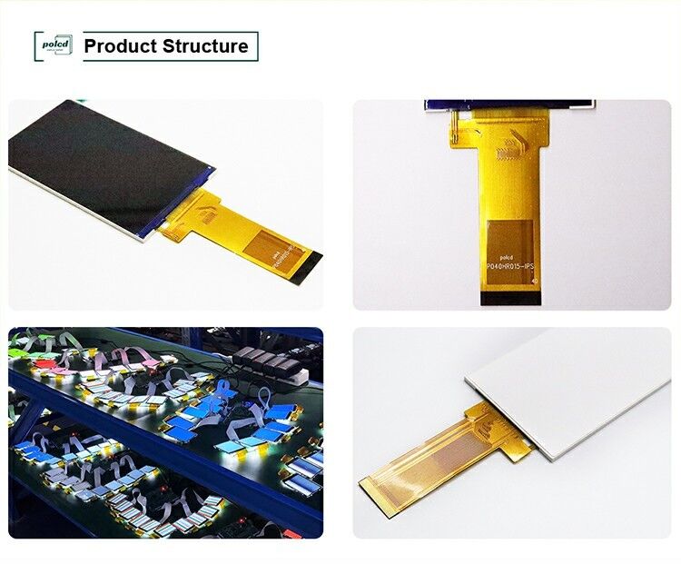 Polcd 480*800 Risoluzione pannello LCD 4 pollici Interfaccia RGB ST7701S Ic Modulo di visualizzazione LCD TFT personalizzabile
