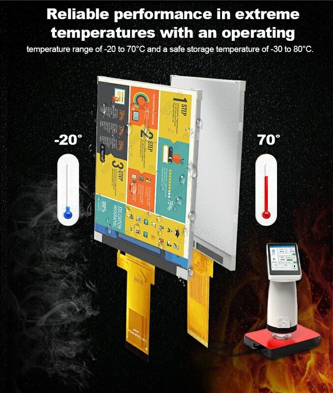 Polcd 4 pollici schermo LCD 480*RGB*800 Display verticale -20~70 larghezza Temperazione di funzionamento Modulo LCD industriale