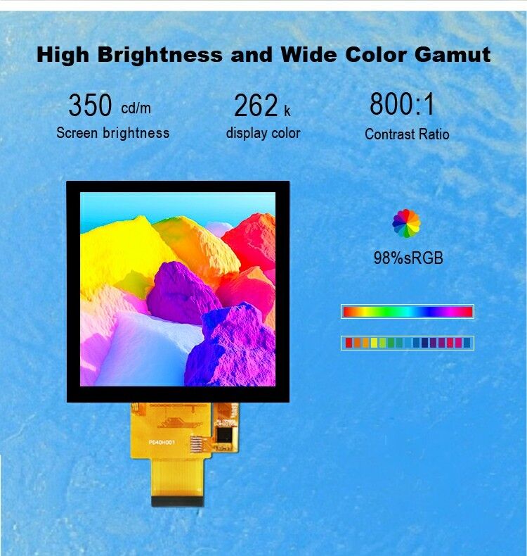 Polcd 4 pollici Pannello LCD 480*480 IPS Display LCD Alta luminosità Interfaccia RGB Modulo LCD TFT