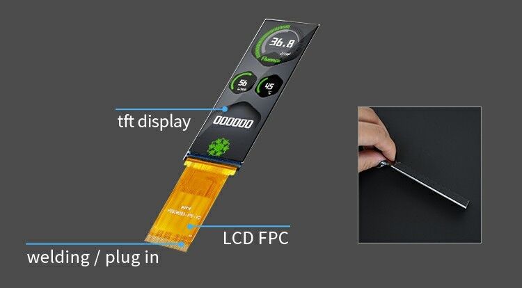 Polcd Piccolo display TFT-LCD da 3,0 pollici 268*800 interfaccia RGB Industrial IPS All View Angle Lcd Module