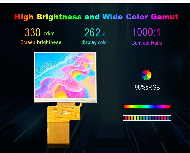 Polcd 3,5 pollici TFT LCD Display 320x240 SPI Interfaccia RGB e moduli LCD a schermo quadrato colorato