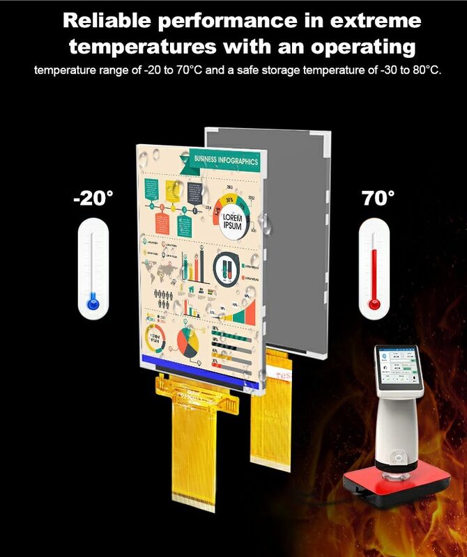 Polcd Display LCD QVGA da 3,5 pollici con risoluzione 320x480 MCU Interface SPI Touch Panel Moduli LCD TFT da 3,5