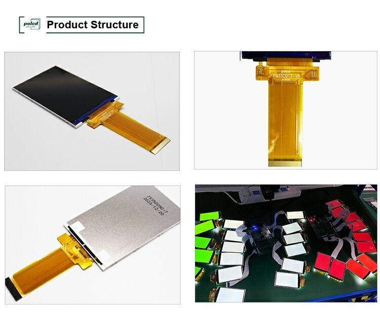 Polcd 3,5 pollici 320*480 LCD Display ILI9488 incorporato Pannello sensoriale a contatto capacitivo LCD TFT ad alta luminosità