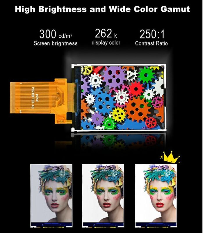 Polcd Display LCD a colori trasflessivo da 2,4 pollici TFT SPI MCU 20 pin Qvga 240x320 TFT LCD