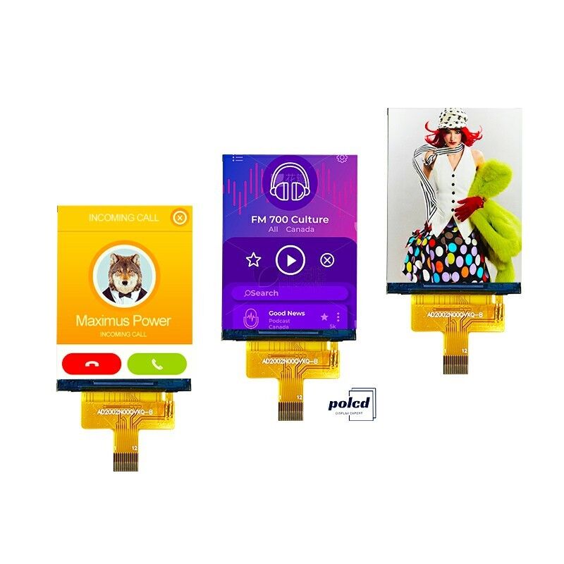 Polcd 240*320 2'' LCD a colori Alta luminosità Interfaccia SPI IPS TFT Schermo LCD a matrice attiva