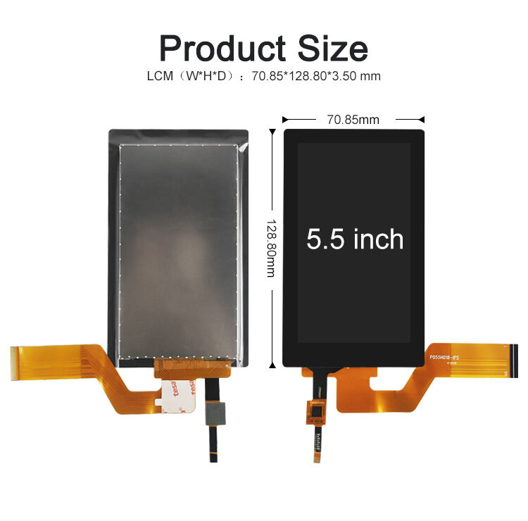 Polcd 5.5 pollici TFT Modulo 750x1080 Risoluzione Touch Panel Screen MIPI Interfaccia 40 pin IPS View Angle TFT LCD Display