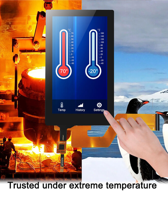 Polcd Alto luminosità 5,5 pollici TFT Screen Module 720x1280 40 PIN LCD Display per industria medica