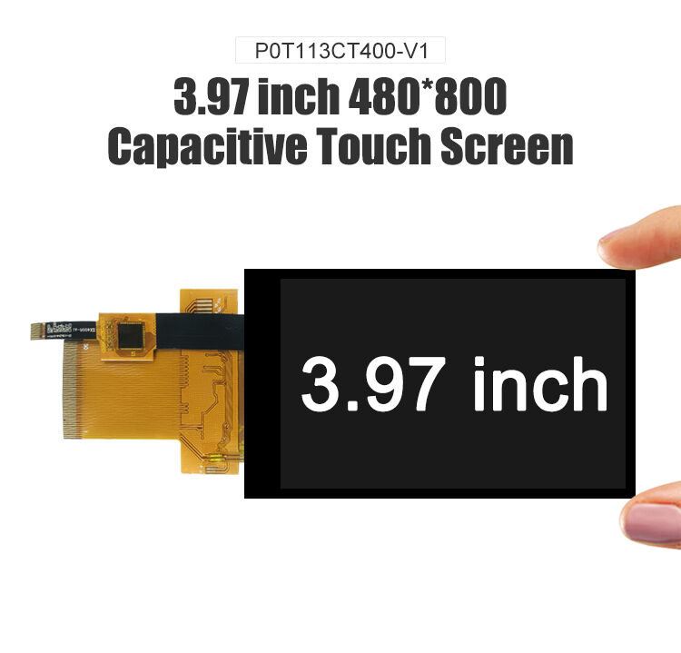 Polcd 3.97 Inch 480*800 Risoluzione 50 pin Interfaccia MCU ad alta luminosità Touch TFT LCD Display Module