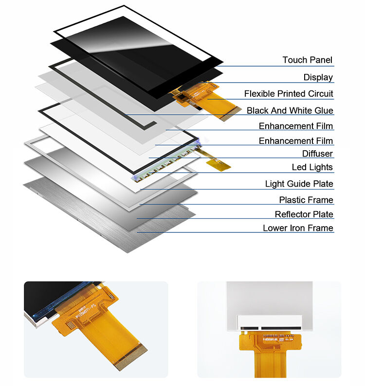 Modulo LCD Polcd da 3,5 pollici 320x480 pixel Schermo IPS ILI9488 Interfaccia SPI MCU Display TFT