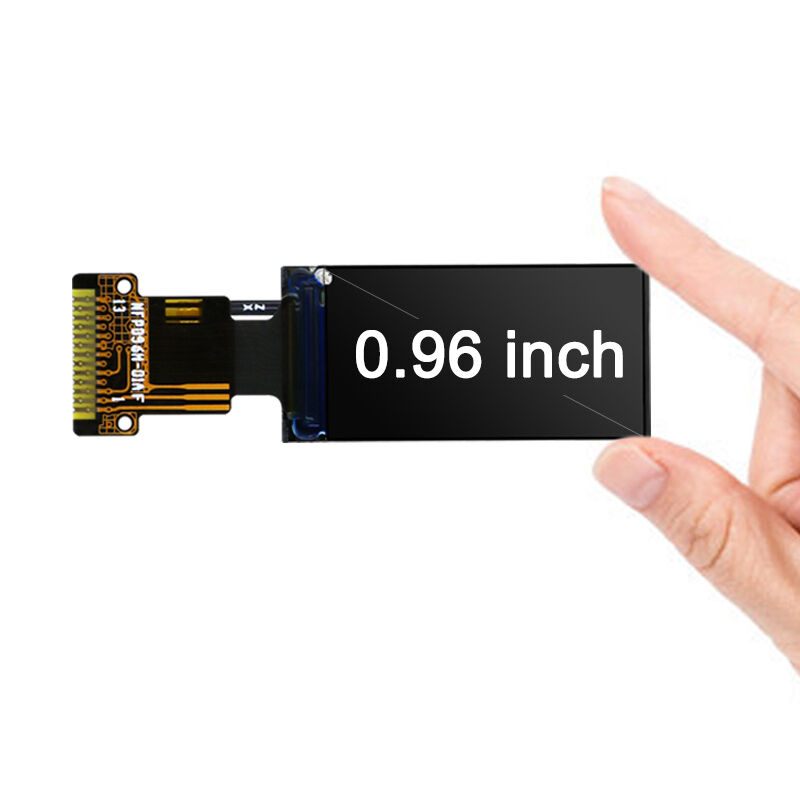 Polcd LCD da 0,96 pollici Fornitore 80*160 SPI Interfaccia con angolo di visualizzazione IPS Modulo di visualizzazione TFT FPC personalizzato