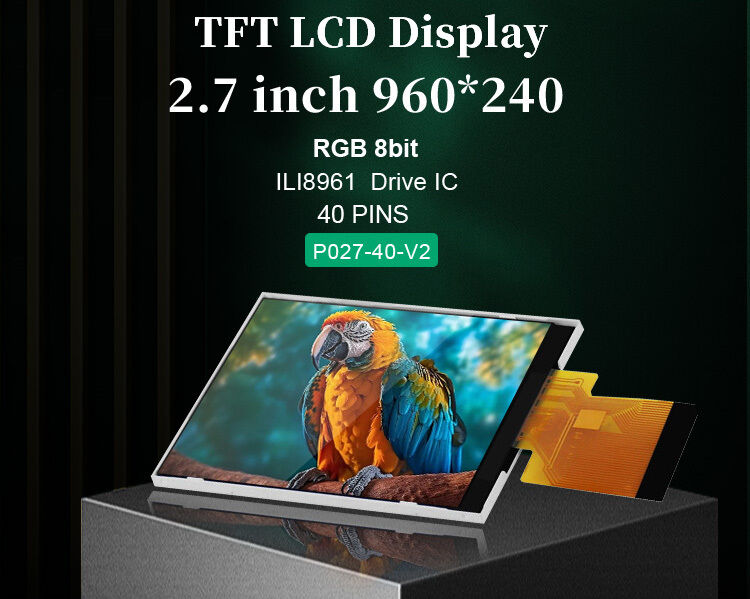 Polcd 2,7 pollici tft lcd 960*240 Risoluzione schermo LCD ILI8961 RGB 18 BIT Interface Display Module