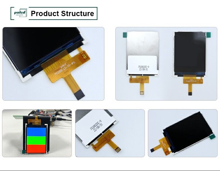 Polcd Wide Temperature 2.8 Inch Lcd Moduli 240*320 300nit SPI 2.8 IPS angolo di visione Tft Screen Lcd