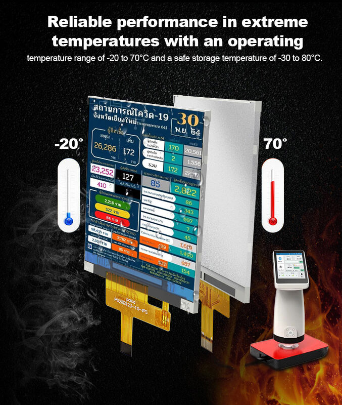 Polcd Wide Temperature 2.8 Inch Lcd Moduli 240*320 300nit SPI 2.8 IPS angolo di visione Tft Screen Lcd