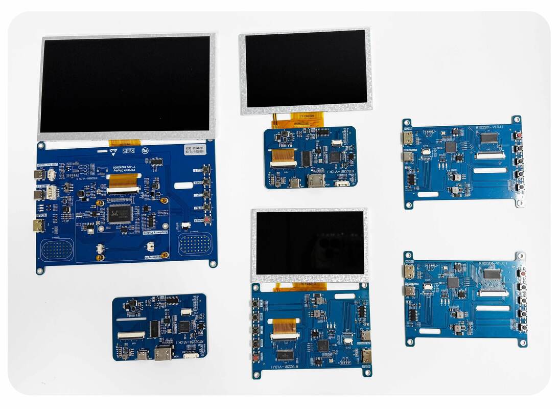 Polcd Alta luminosità 7 pollici 1024x600 RGB LCD Drive Board RTD2281 con altoparlante audio per display esterno industriale