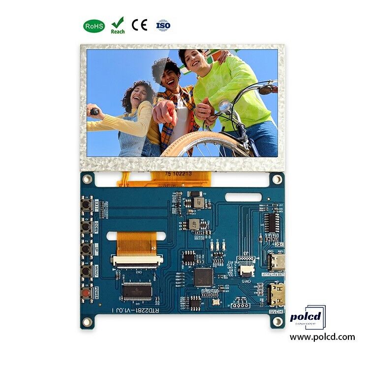 Polcd 4.3 5 pollici Multifunzione HD-MI Controller Board Universal Touch LCD Driver Board per Raspberry Pi IPS Display