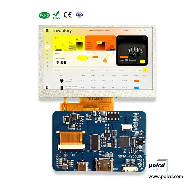 Polcd Industrial Grade 4.3 Modulo display LCD da 5 pollici Risoluzione 800x480 Scheda driver interfaccia H-DM-I