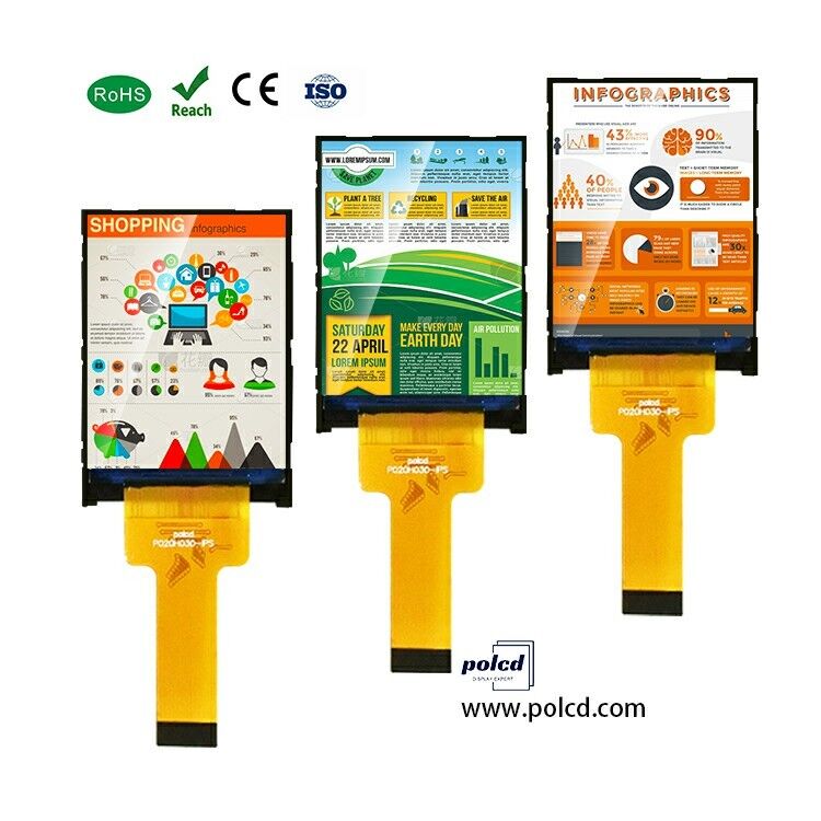 Polcd 2 pollici 240*320 IPS Screen Transmissive ST7789V 300 nit 20 pin Interfaccia MCU TFT LCD Module Display