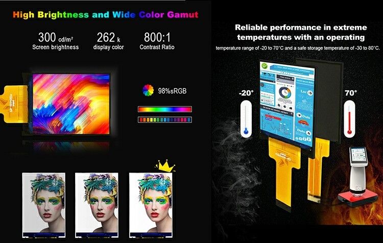 Display a cristalli liquidi Polcd 2.0 pollici Mini Full Color ST7789 MCU IPS Full Angle View 240x320 Modulo LCD TFT