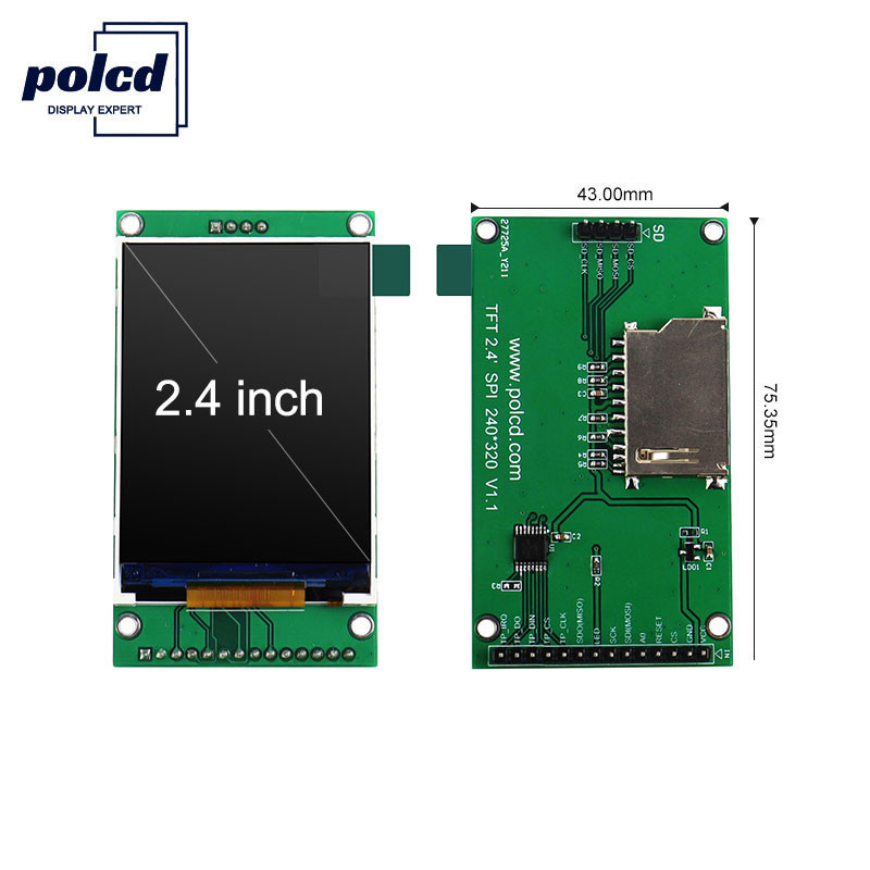 Polcd 18 Pin 260 NIT Display a 2,4 pollici Tft 240X320 Touch screen capacitivo LCD
