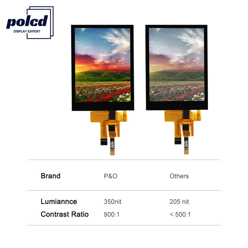 Polcd 12 0'CLOCK Angolo di visualizzazione LCD Touch Panel 240X320 2.8 Tft Shield Raspberry Pi