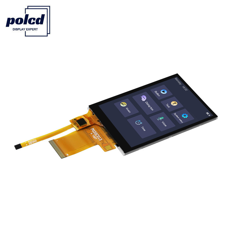 Touch screen capacitivo a 3,5 pollici dell'affissione a cristalli liquidi di Tft di MCU di Polcd 450 Tft di luminosità 8080
