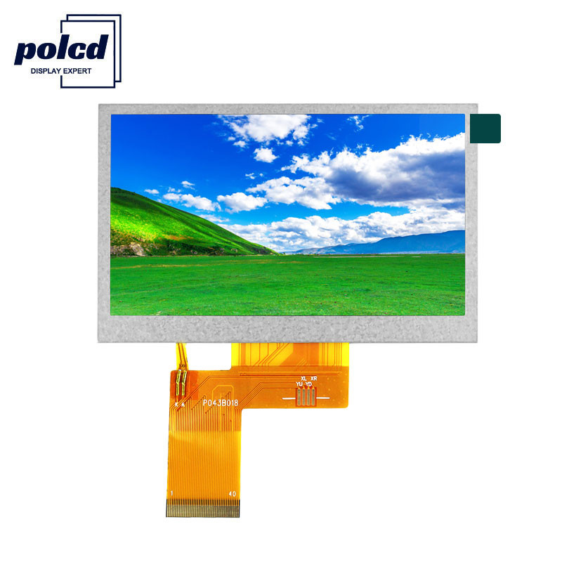 Touch screen resistivo dell'esposizione 800X480 TFT dell'affissione a cristalli liquidi di Tft a 4,3 pollici di luminosità 300 di Polcd