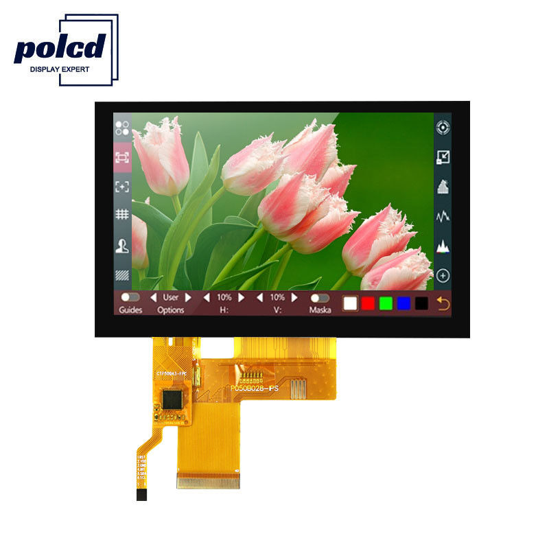 Polcd pixel 800x480 Tft tocco capacitivo RGB 24 bit 4,3 Tft touch screen LCD