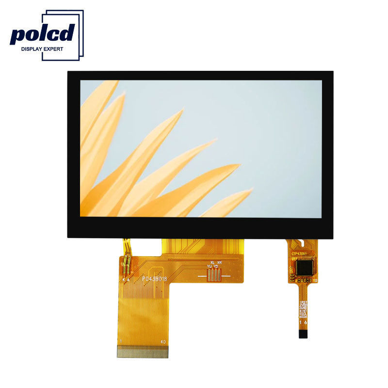 Polcd pixel 800x480 Tft tocco capacitivo RGB 24 bit 4,3 Tft touch screen LCD