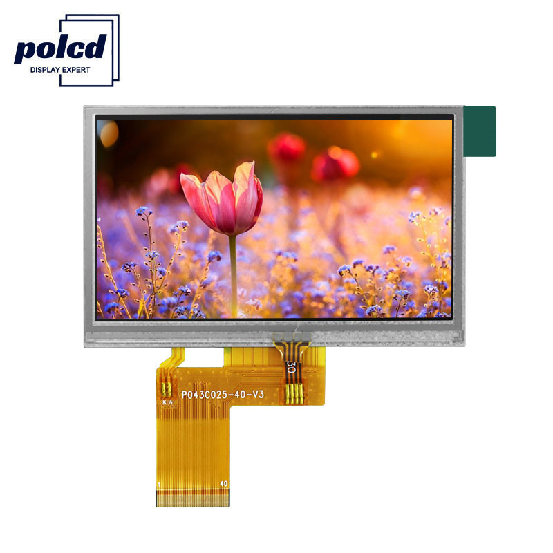 Polcd ILI6485 480x272 Tft LCD Display TFT a 4,3 pollici Touch screen resistivo 40 Pin