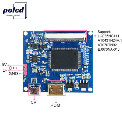 40 pin 50 pin LCD driver board EJ070NA-01J 7  8  9  10.1 pollici