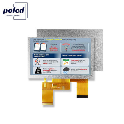 Polcd 5 pollici TFT Display 800x480 RGB 24 bit interfaccia IPS Full View Angle Modulo LCD ad alto contrasto