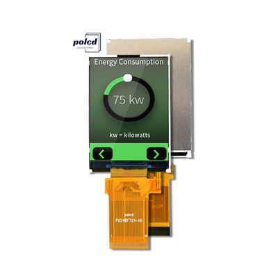 Polcd Display LCD a colori trasflessivo da 2,4 pollici TFT SPI MCU 20 pin Qvga 240x320 TFT LCD