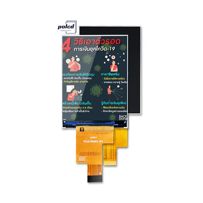 Polcd Display LCD IPS da 2,8 pollici con interfaccia MIPI 480x640 Risoluzione 300nits Modulo LCD TFT da 2,8 pollici