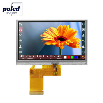 Polcd RGB 24 touch screen industriale da 4,3 pollici con display LCD Tft 480x272 bit