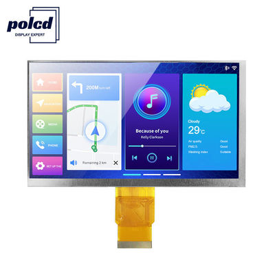 Polcd 300cd/M 7 pollici 800x480 RGB 24 bit display LCD ad alta luminosità industriale